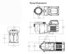Dimensions- Pentair SuperFlo VST Pool Pump 342002