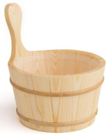 Sauna Wooden Bucket with Plastic Liner 9260-03