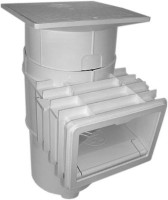 Hayward SkimMaster In-Ground Concrete Pool & Spa Skimmer SP1082, Square, White