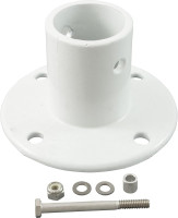 Perma Cast 1.90" White Aluminum Slide Flange with Mounting Hardware PF-3119