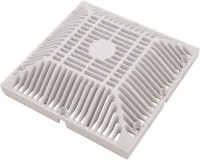 Waterway Square 9-Inch Universal Replacement Main Drain Suction Cover Grate White 642-4790V