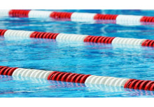 Swim Race Lane Lines & Pace Clocks