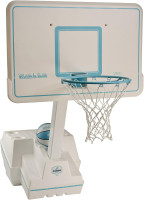 Dunnrite Splash & Slam Portable Swimming Pool Basketball Hoop Game Set, Water-Filled, White B100