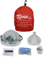 Kemp USA CPR Mask Adult & Child Combo With Gloves & Wipe In Soft Case Pouch 10-526